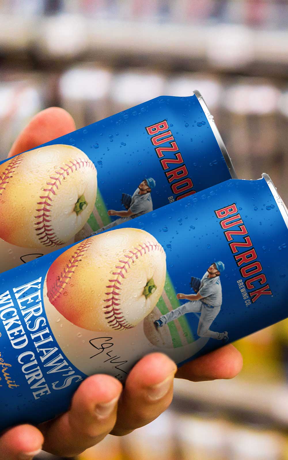 Kershaw's Wicked Curve Beer Cans
